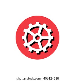 Vector illustration of gear icon