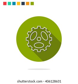 Vector illustration of gear icon