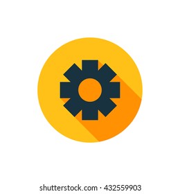 Vector illustration of gear icon