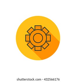 Vector illustration of gear icon