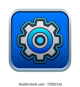 Vector illustration of gear icon