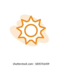 Vector, ilustración, plantilla de diseño de icono de engranaje