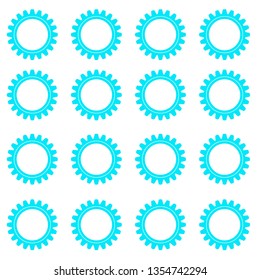 Vector illustration. Gear icon. Isolation, white background