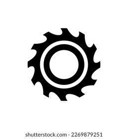 vector illustration of gear icon on white background