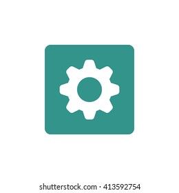 Vector illustration of gear icon. Premium quality web icon