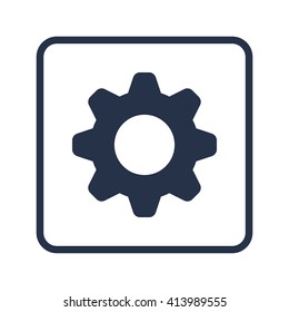 Vector illustration of gear icon. Premium quality web icon
