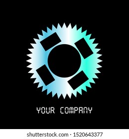 Vector illustration of gear or wheel