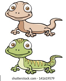 Vector illustration of Gecko cartoon