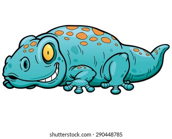 Vector illustration of Gecko cartoon