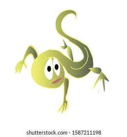 Vector illustration of a gekko cartoon