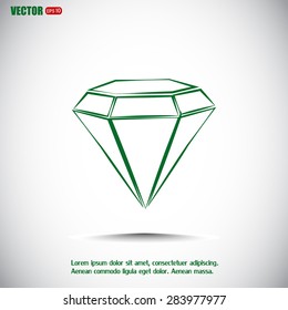 Vector Illustration Gemstone Stock Vector (Royalty Free) 283977977 ...