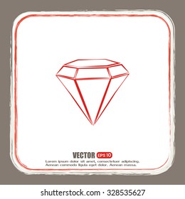 Vector illustration gemstone