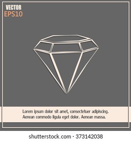 Vector illustration gemstone