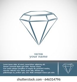 Vector illustration gemstone