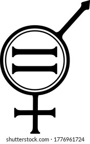 Vector illustration of gender equality symbol