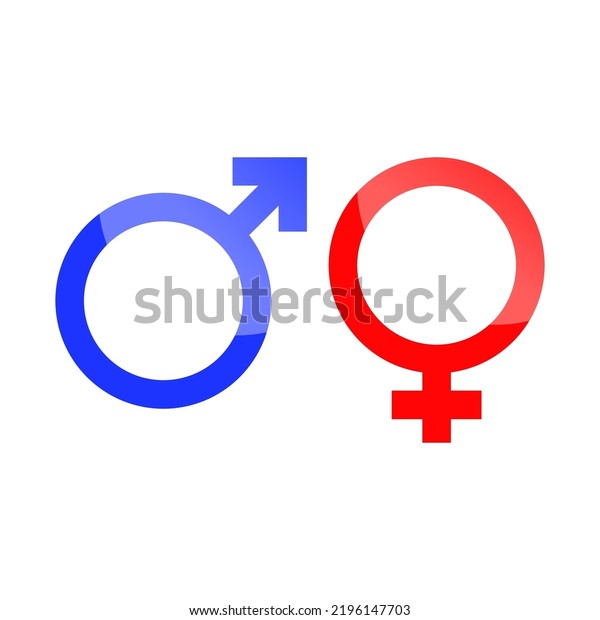 Vector Illustration Gender Symbols Male Female Stock Vector Royalty Free 2196147703 Shutterstock