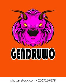 vector illustration of a gendruwo ghost head, can be used for logos, symbols, icons, t-shirt screen printing, mascots,
NB: GENDRUWO is the name of one of the astral beings in Indonesia

