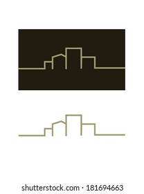 Vector illustration of a generic building and cityscape
