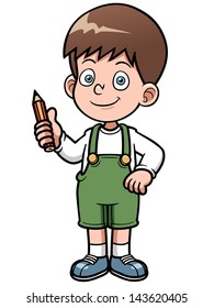 Vector illustration of Genius Boy vector