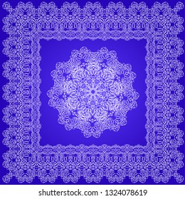 vector illustration of gentle lace. lace openwork pattern. luxury elegant design element