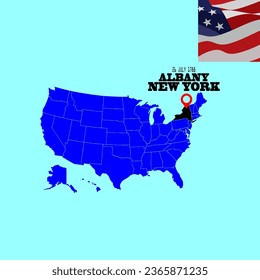 Ilustración vectorial del mapa geográfico de los estados de EE.UU. y nombres de sus capitales	
Categoría	
Viajes	
