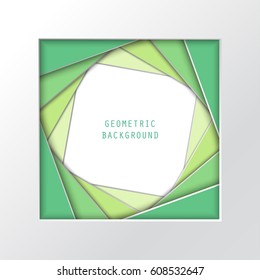 Vector Illustration of Geometric  abstract Background for Design, Website, Background, Banner. Paper origami Elements. Cartoon Template