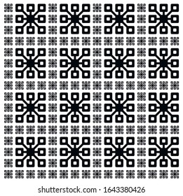 Vektorillustration Illustration geometrisches Schwarz-Weiß-Muster Rechteck.Vektorillustration Muster. Abstrakter geometrischer Hintergrund. Lineare Rasterstruktur aus Rechtecken
