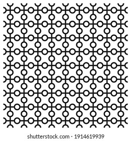 Vector illustration geometric black-and-white pattern rectangle. Seamless vector pattern. Abstract geometric background. Linear grid structure from rectangles