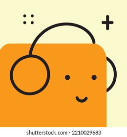 Vector illustration of geometric character shapes with face emotions, cute colorful shape for children education.