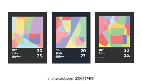 Vector Illustration geometric colorful liquid and fluid abstract for banner template