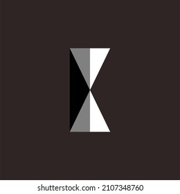 vector illustration. geometric design shaped like letters. can also be used for company logos with modern and minimalist themed logos