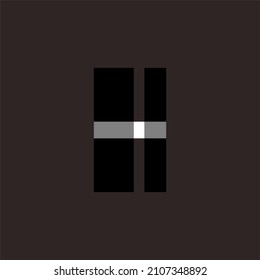 ilustración vectorial. diseño geométrico en forma de letras. también puede utilizarse para logotipos de empresas con logotipos temáticos modernos y minimalistas
