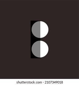 vector illustration. geometric design shaped like letters. can also be used for company logos with modern and minimalist themed logos