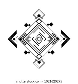 Vector illustration geometric elements with square shapes. rectangle, straight lines  and quirk black isolate on white Background. Abstract composition digital style.