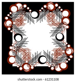 vector illustration of geometric frame