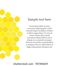 Vector Illustration of Geometric Hexagons Background. Honeycomb Background.