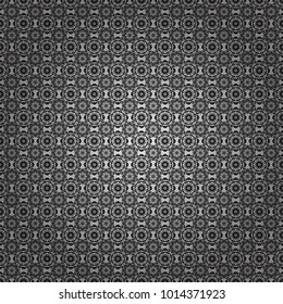 Vector illustration. Geometric hipster tiles background. Colorful mosaic backdrop in black, white and gray colors. Abstract retro seamless pattern of geometric shapes.
