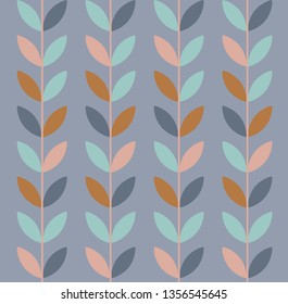 Ilustración vectorial de las hojas geométricas patrón sin fisuras.