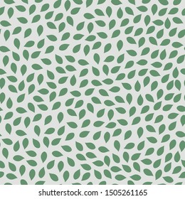 Vector illustration of geometric leaves seamless pattern. 