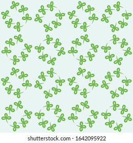  Vector illustration of geometric leaves seamless pattern. Suitable for textiles, wallpapers, gift wrapping, postcards.