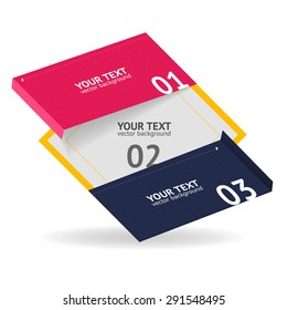 Vector illustration Geometric Option Banner. For your business