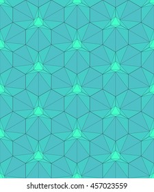 Vector illustration of geometric pattern in the form of a hexagon