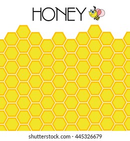 Vector illustration geometric pattern with honeycombs