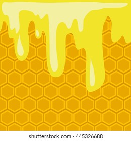 Vector illustration geometric pattern with honeycombs