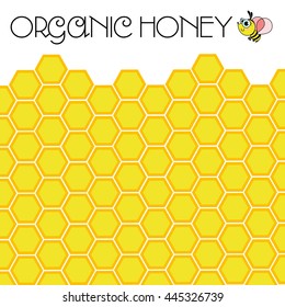 Vector illustration geometric pattern with honeycombs