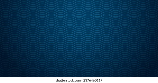 vector illustration geometric patterned with wavy lines gradient dark blue colors for Fashionable modern wallpaper or textile, book covers, Digital interfaces, prints design templates material, header