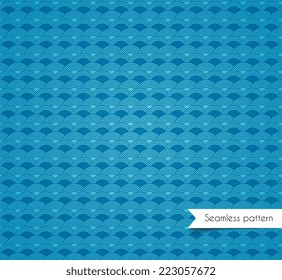 Vector illustration of geometric seamless pattern