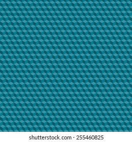 Vector Illustration of Geometric Seamless Pattern for Design, Website, Background, Banner. Element for Wallpaper or Textile. Isometric Blue, Green Color Texture Template