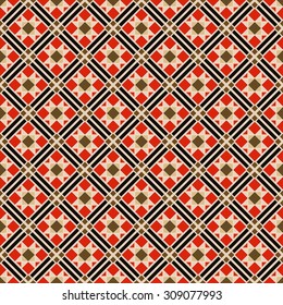 Vector Illustration of Geometric Seamless Pattern for Design, Website, Background, Banner. East Element for Wallpaper or Textile. Arabian Texture Template