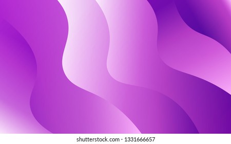 Vector illustration with geometric shapes layers. Futuristic wavy backdrop.Trendy gradient shapes composition